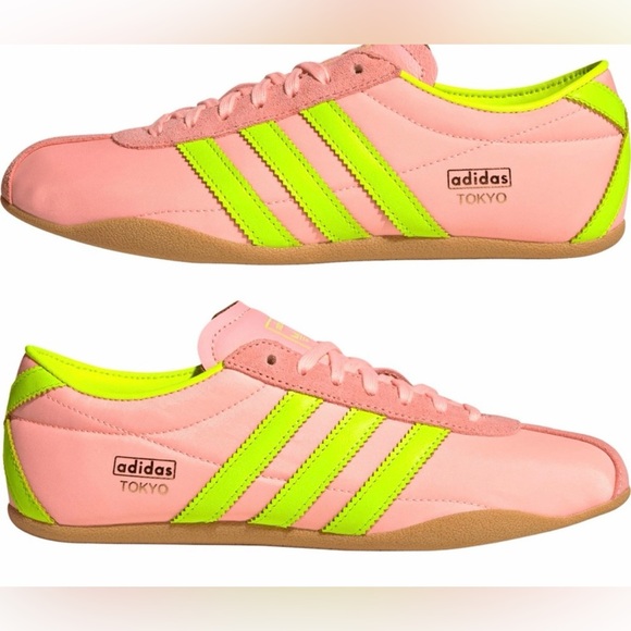 adidas Originals Shoes - adidas Originals TOKYO Pink and Yellow Sneakers NEW